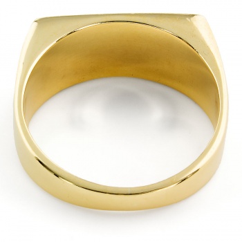 9ct gold Welsh Dragon Signet Ring size Q